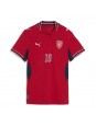 Tschechische Republik Patrik Schick #10 Heimtrikot für Frauen WM 2026 Kurzarm Tschechische Republik Patrik Schick #10 Heimtrikot für Frauen WM 2026 Kurzarm